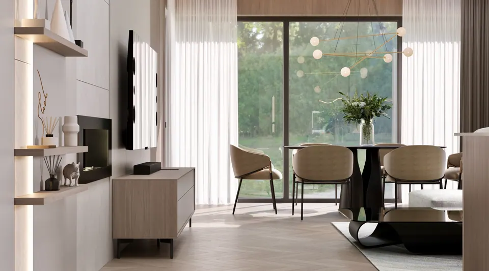 premium textiles in high-end living space berlin