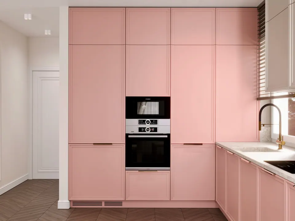 Wohnzimmer mit Küche, Einfamilienhaus, Bratislava, Slowakei, Planung DUMSKAYA DESIGN