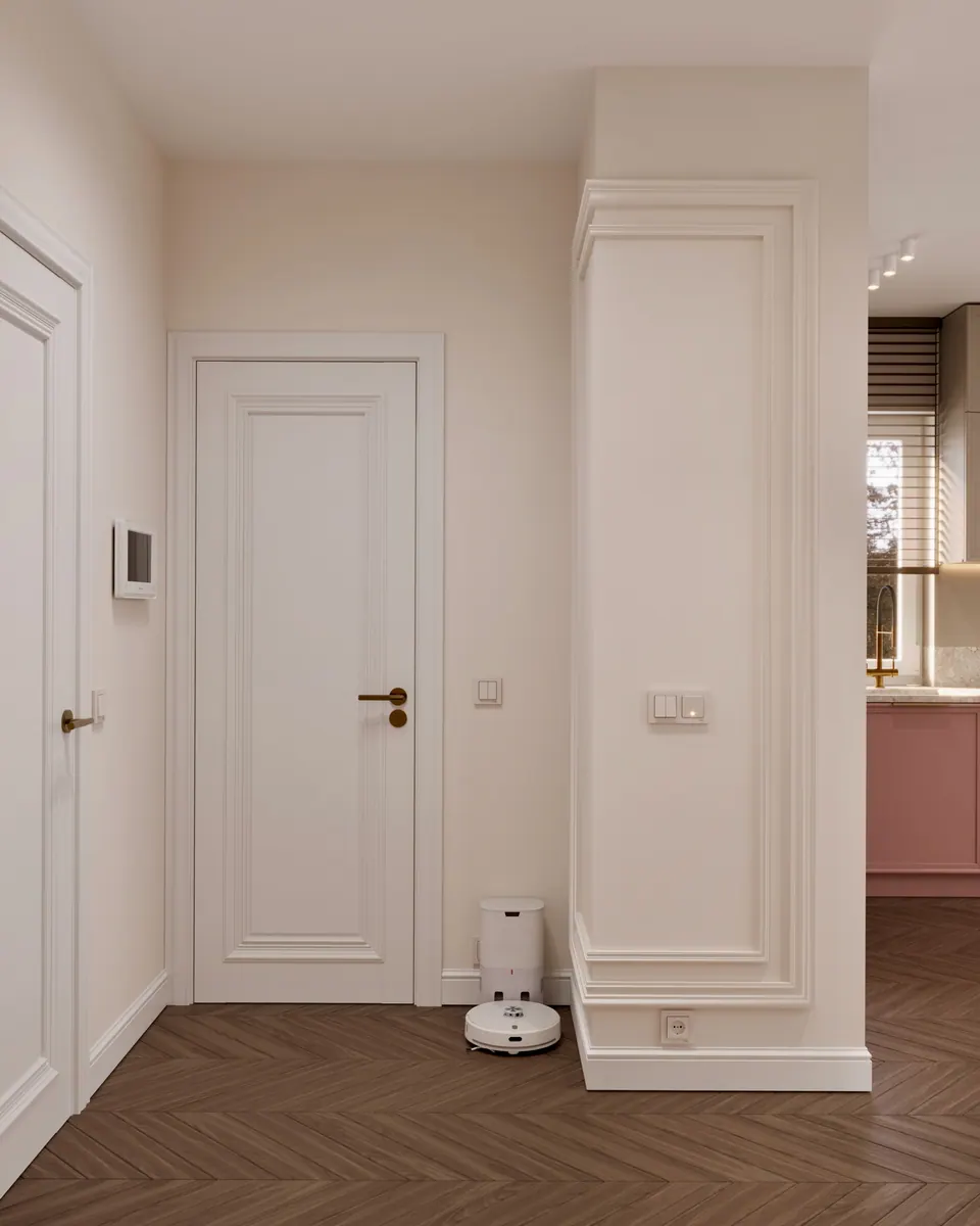 Helle Wohnküche, modernes Interieur eines Hauses, Bratislava, Slowakei