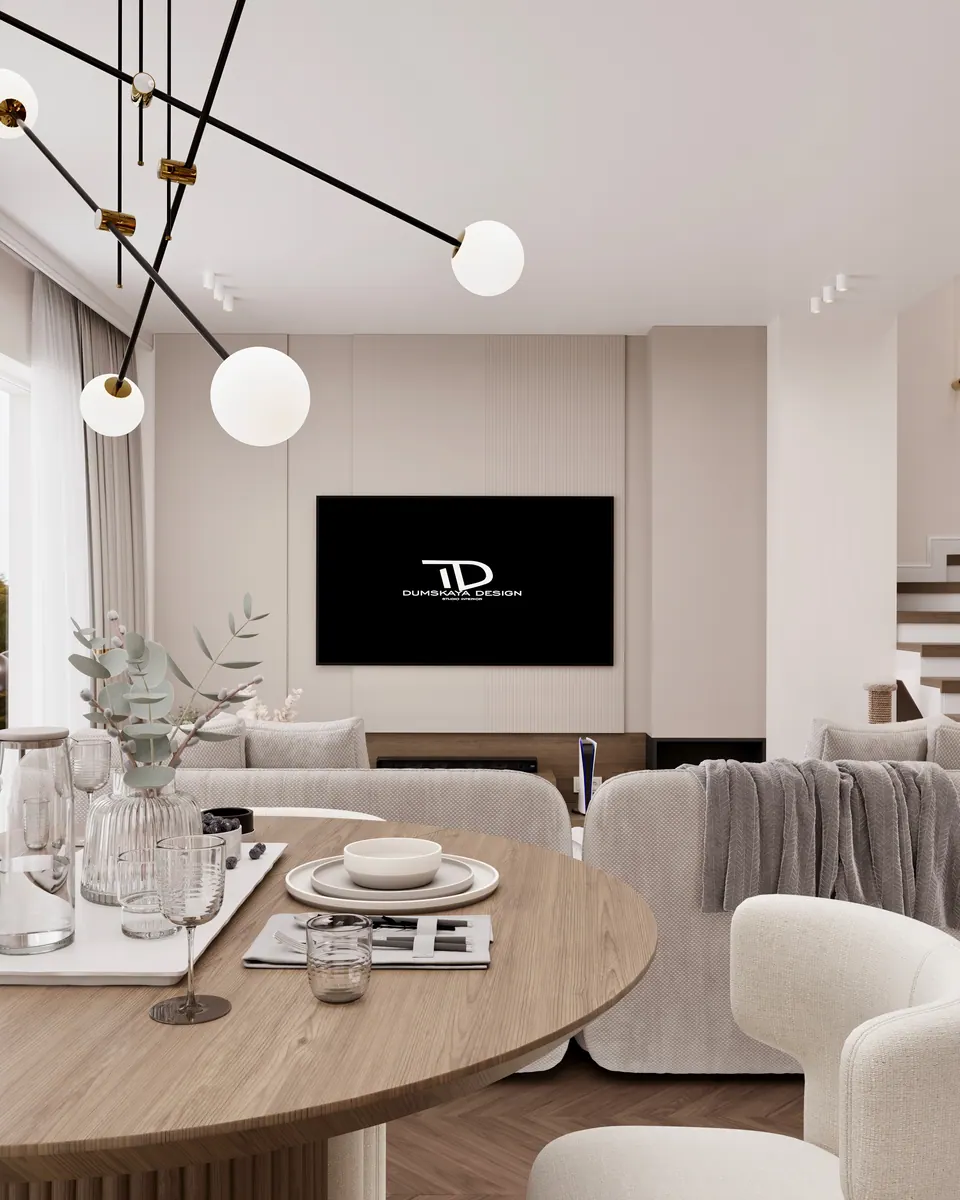 Interieur der Wohnküche, modernes Einfamilienhaus, Bratislava, Slowakei
