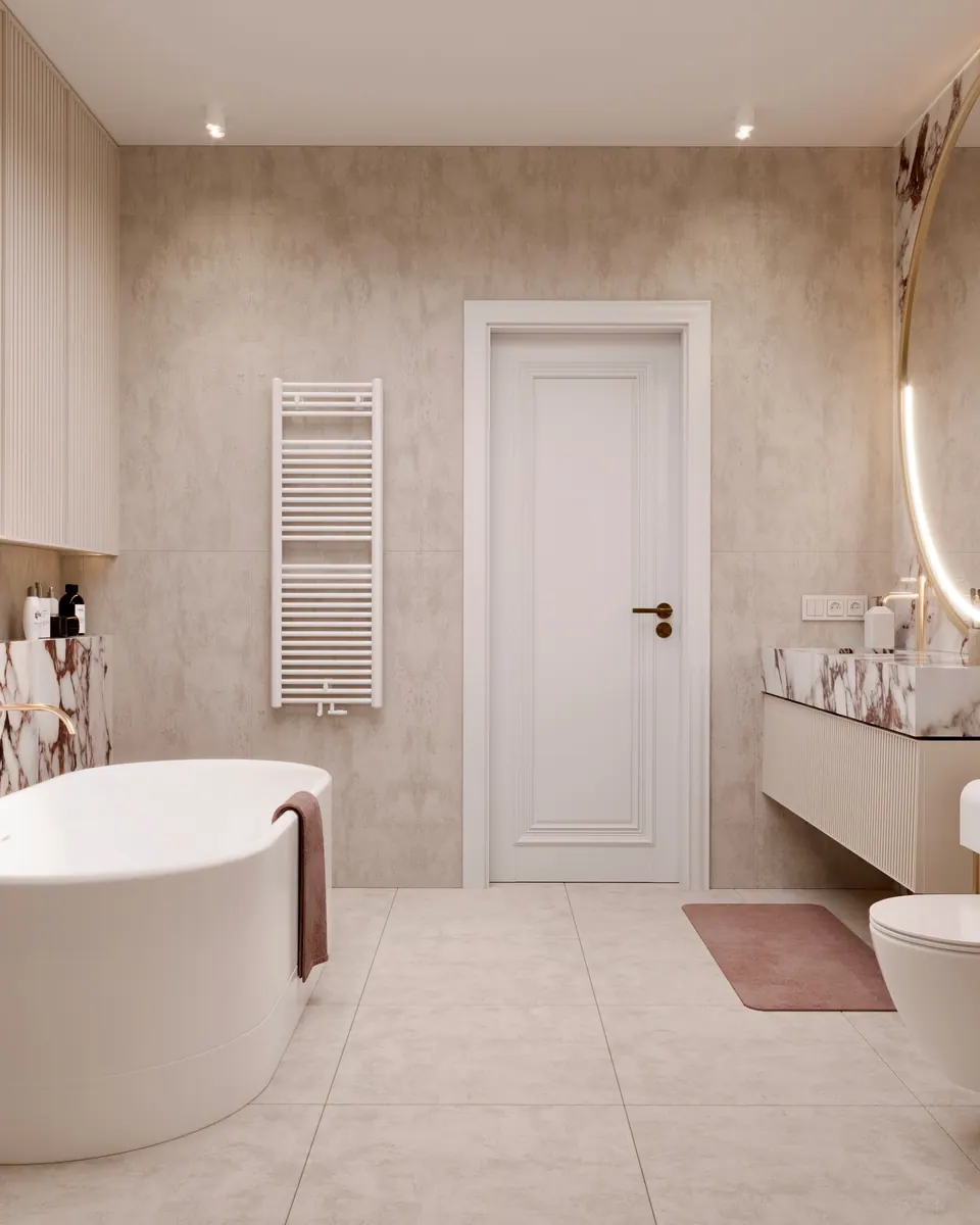 Planung des Bads zum Hauptschlafzimmer, Haus, Bratislava, Slowakei