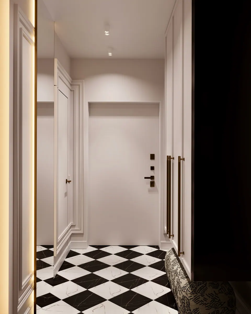 Planung des Vorraums in einem Haus, Bratislava, Slowakei