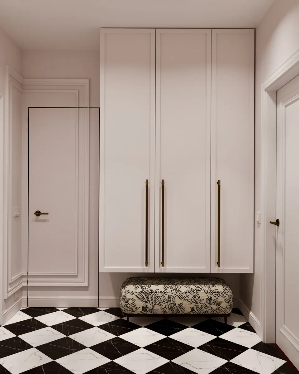 Moderner Vorraum, Interieur eines Hauses, Bratislava, Slowakei