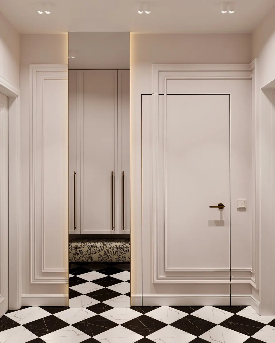 Interieur des Vorraums, Einfamilienhaus, Bratislava, Slowakei, DUMSKAYA DESIGN