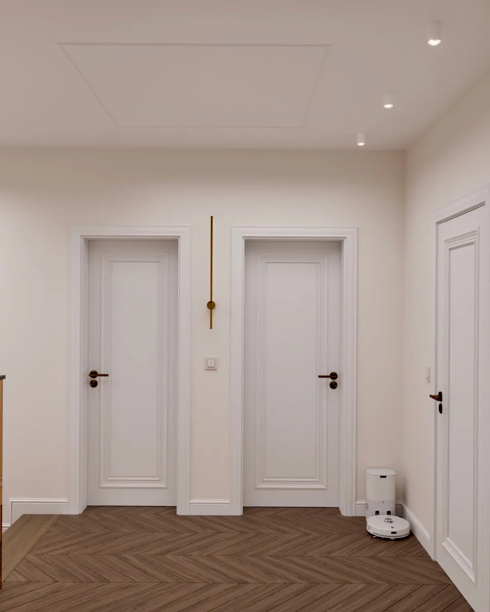 Gang, Interieur eines Einfamilienhauses, Bratislava, Slowakei