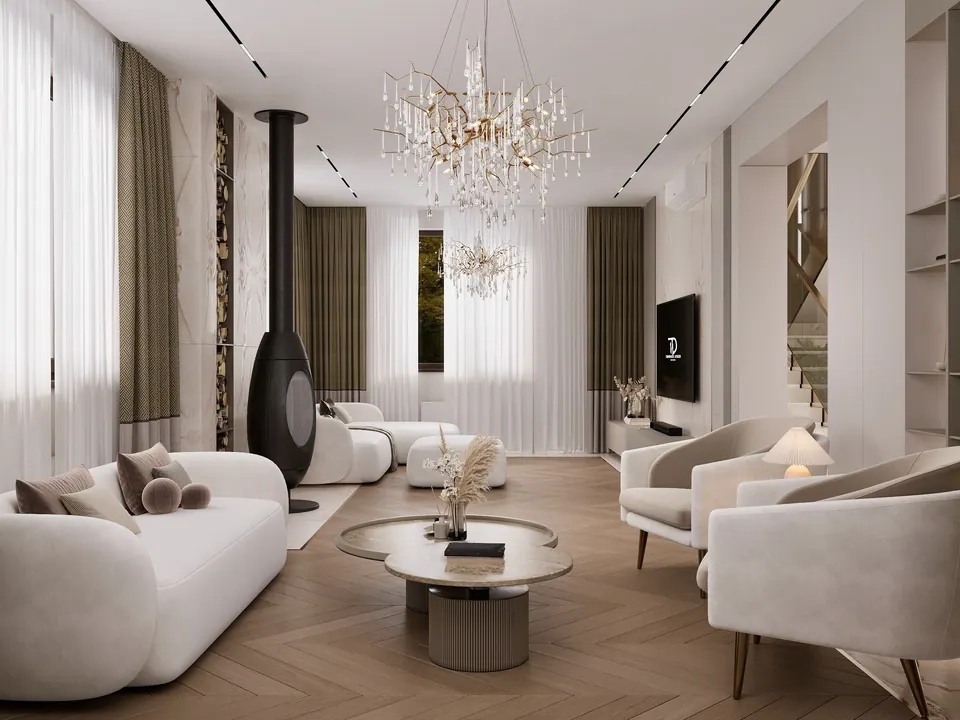 luxury villa interior design in modern style