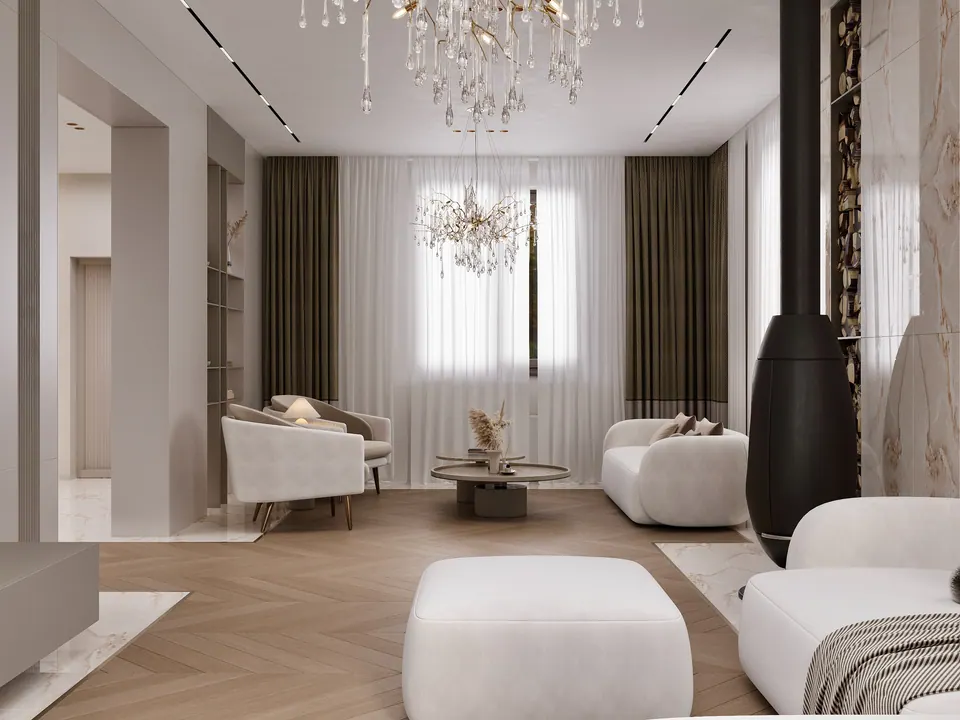 elegant lines and minimalist luxury décor