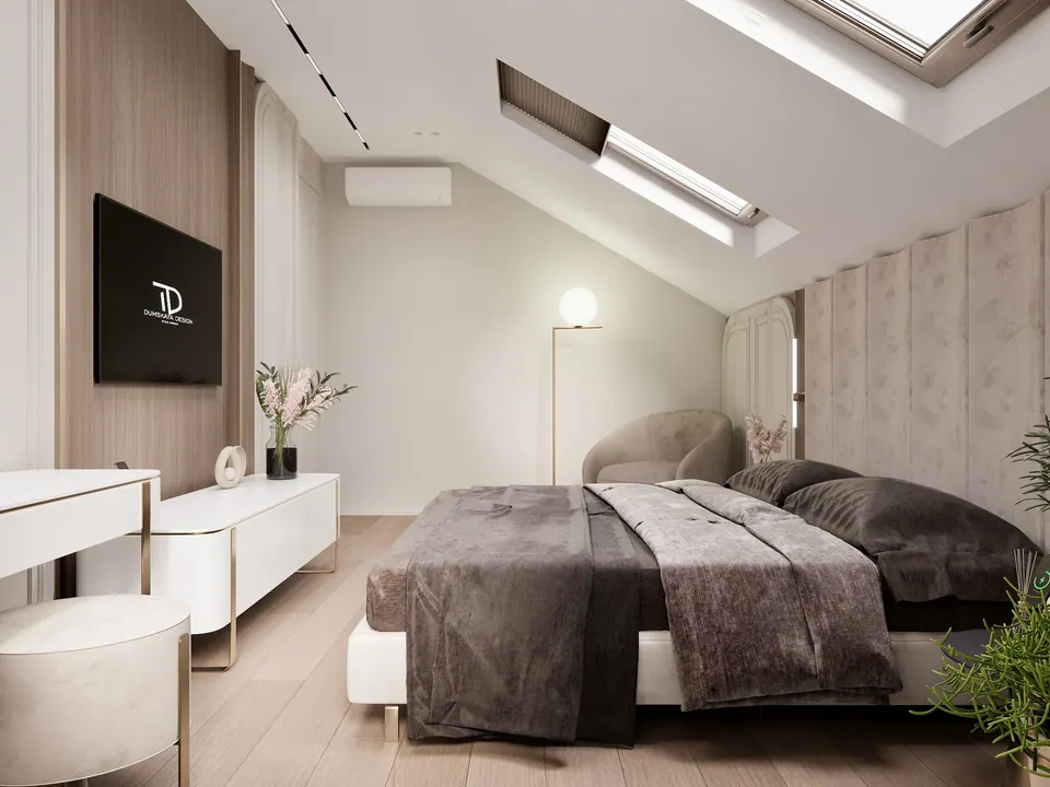Einbaukasten im Schlafzimmer, Charkiw, Ukraine
