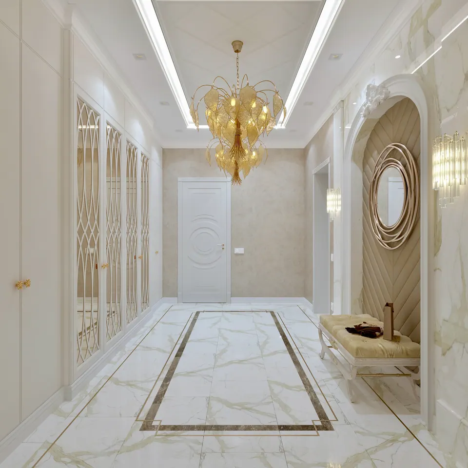 Wohnzimmer mit Möbeln nach Maß, Madrid, Spanien
