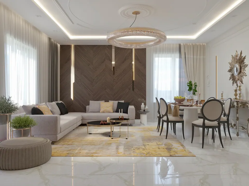 Innenarchitektur einer Villa, Madrid, Spanien