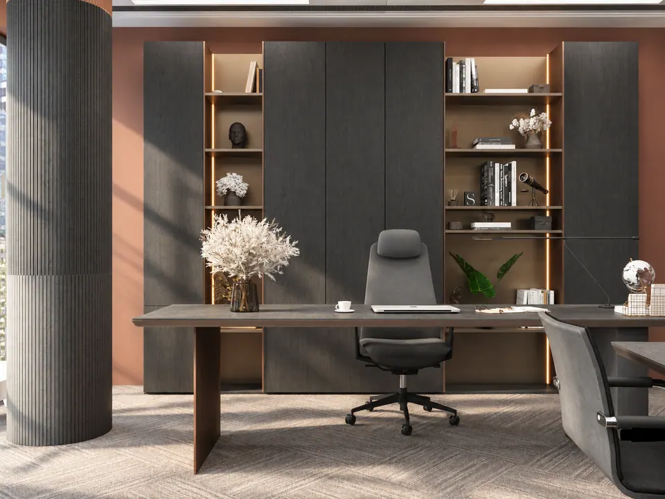 office furniture, custom furniture manufacturing, made to order, executive office, office furnishings, store furniture, custom reception desk, custom office kitchen, wall panels, bratislava