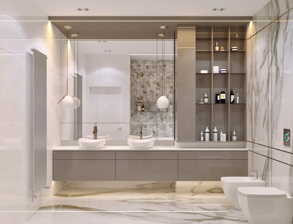 Badezimmer — Apartment in Barcelona, 108 m²