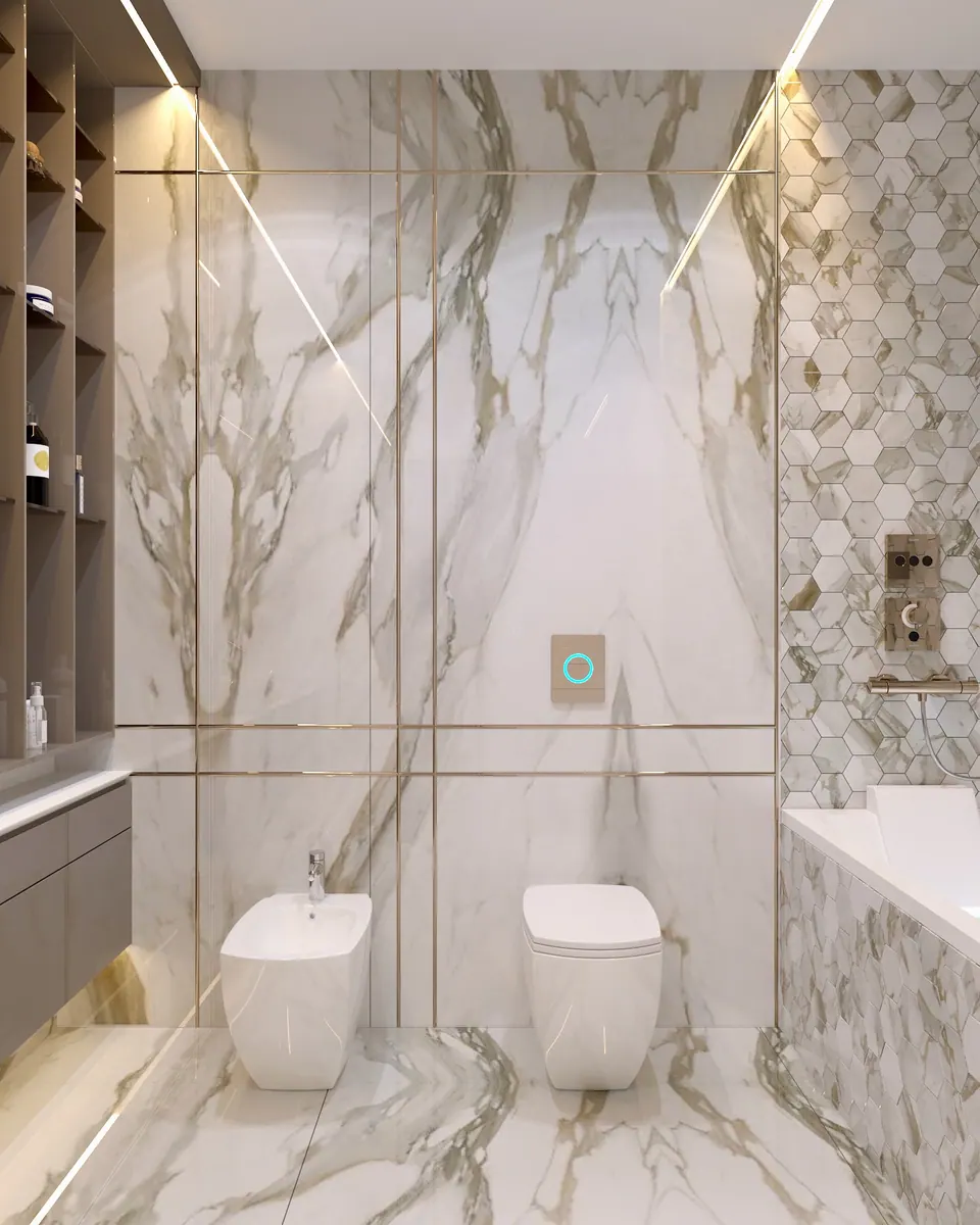 Arbeitszimmer mit maßgefertigten Möbeln, Barcelona, Spanien