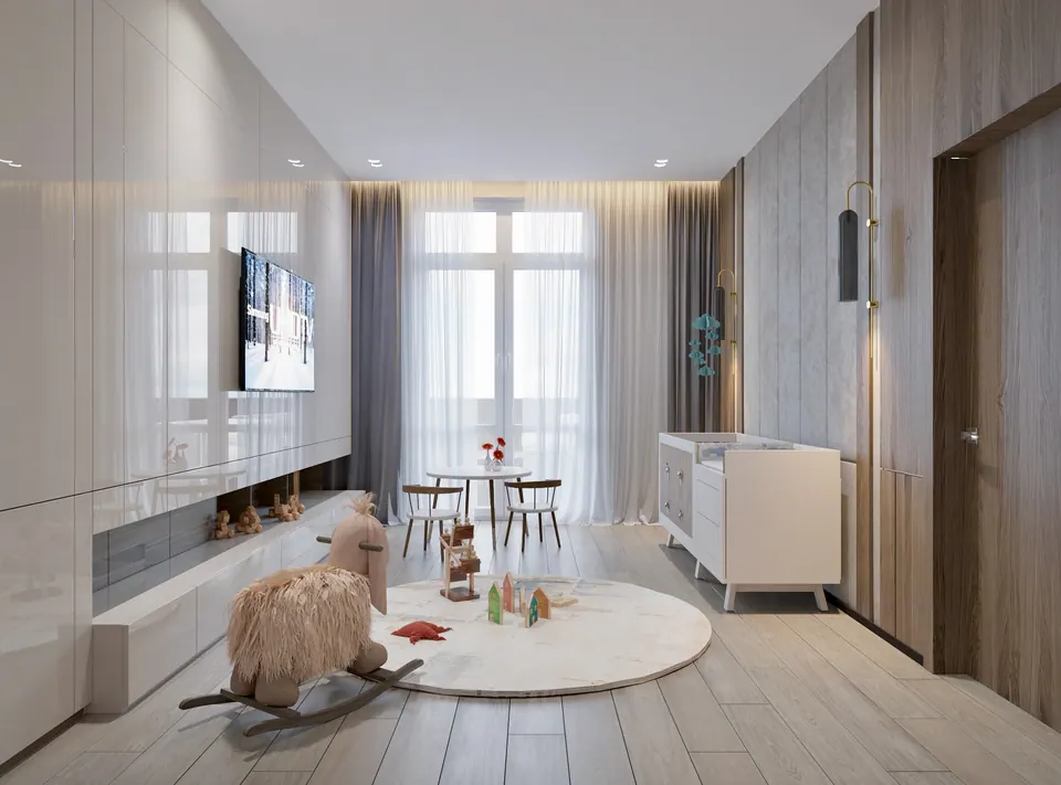 Schlafzimmer mit Möbeln nach Maß, Barcelona, Spanien