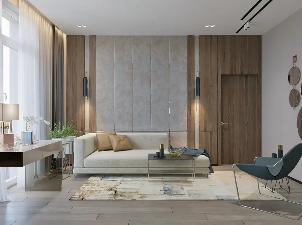 Modernes Schlafzimmer nach Maß, Barcelona, Spanien