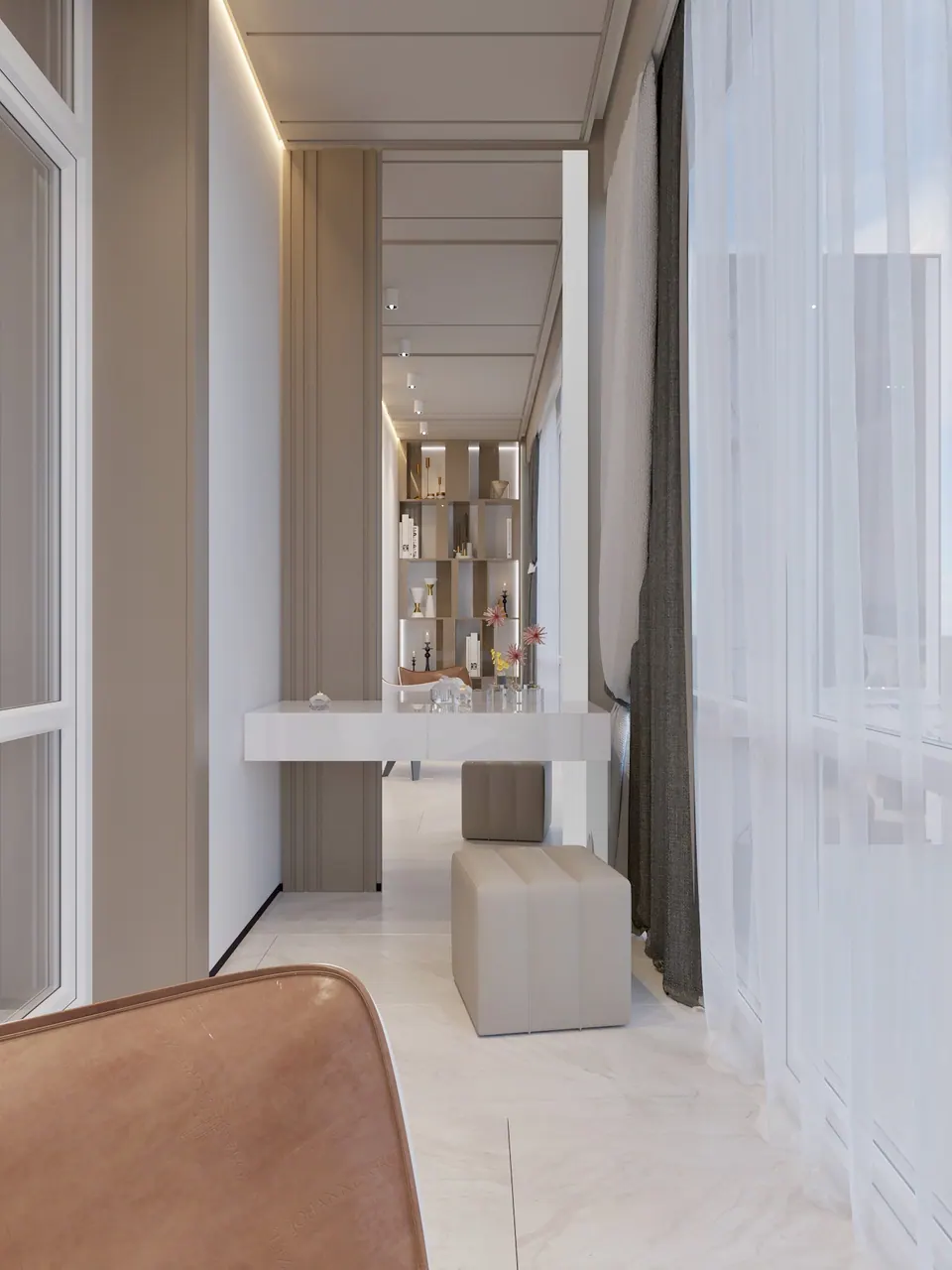 Innenarchitektur einer Wohnung, Barcelona, Spanien
