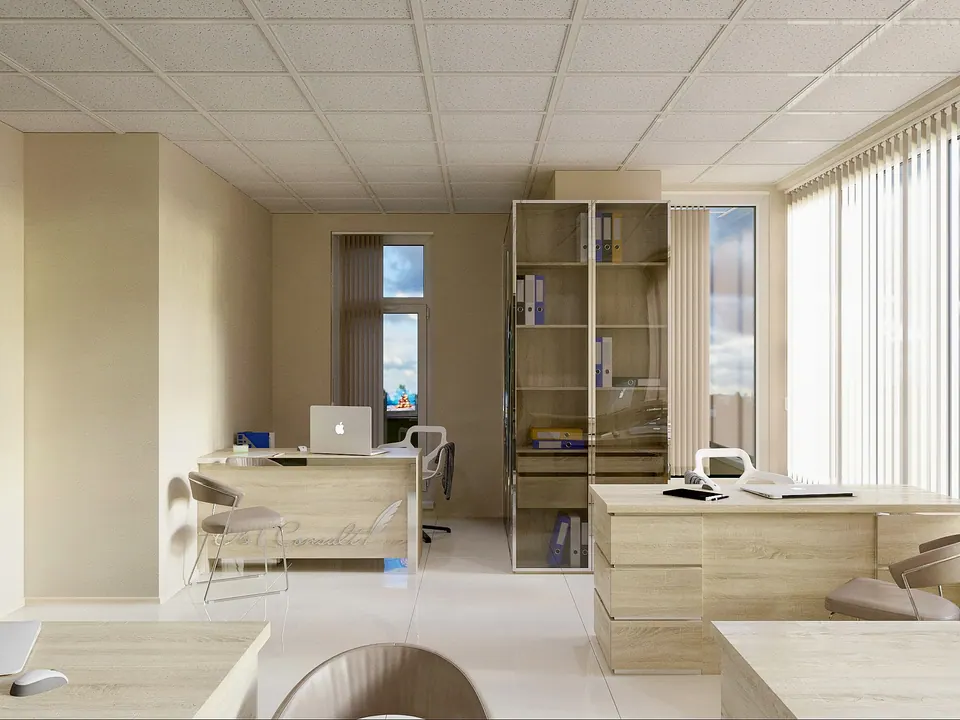 executive desk and cabinetry produced on demand