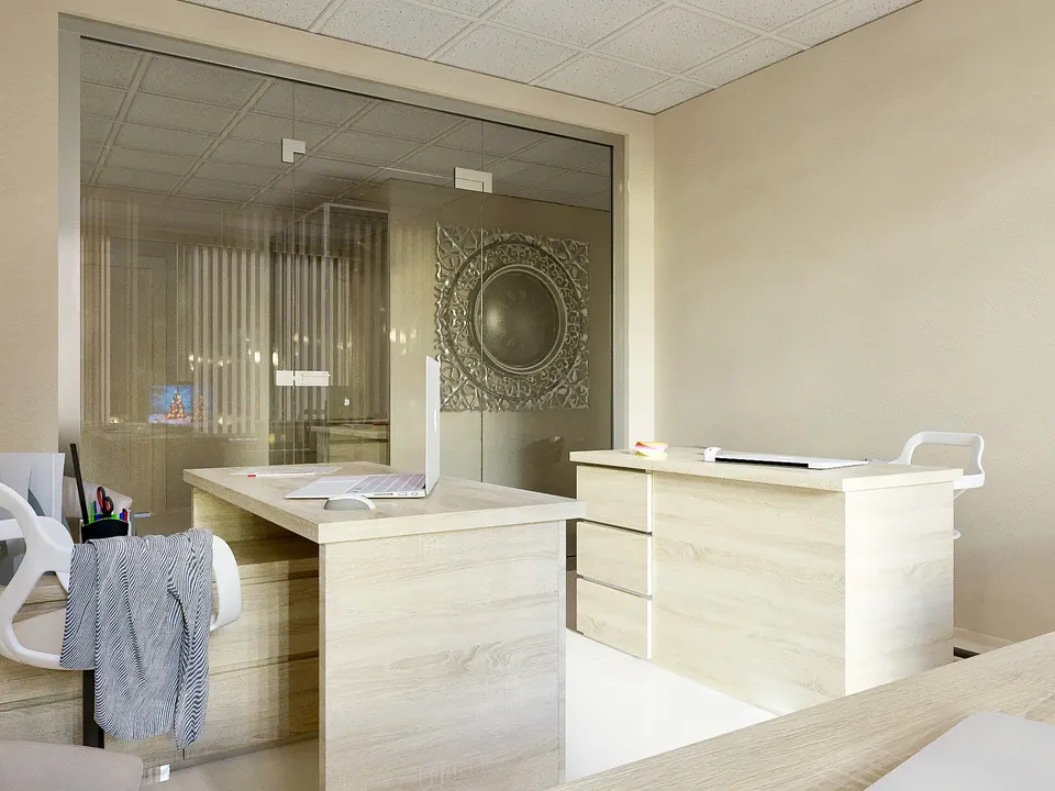 modern office furniture with functional layout